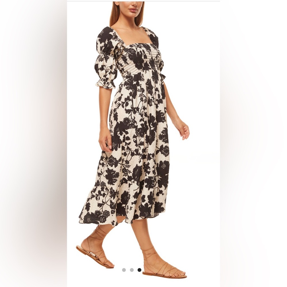 MISA Los Angeles Margarita Dress in Flora Negra